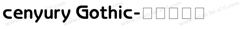 cenyury Gothic字体转换